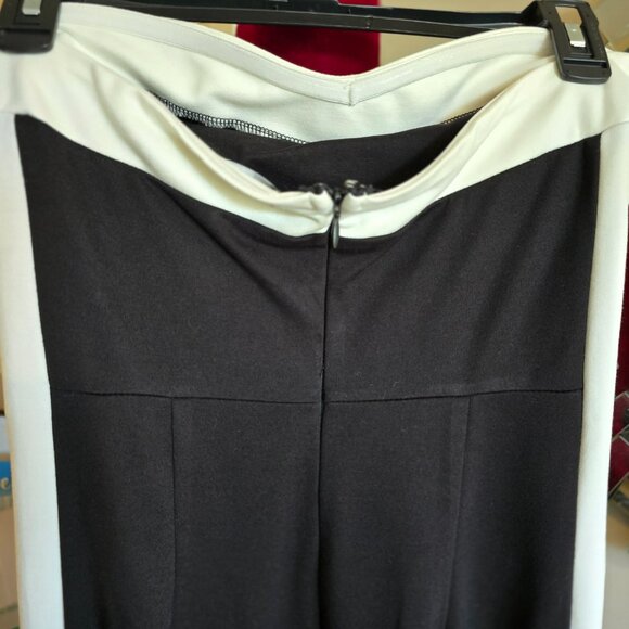 Impressive Edge Black Color Block Strapless Midi Dress - Picture 6 of 6